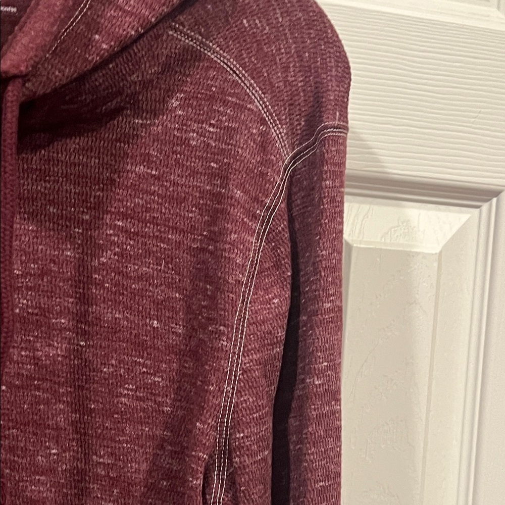 Express Burgundy Pullover Hoodie - Picture 4 of 10